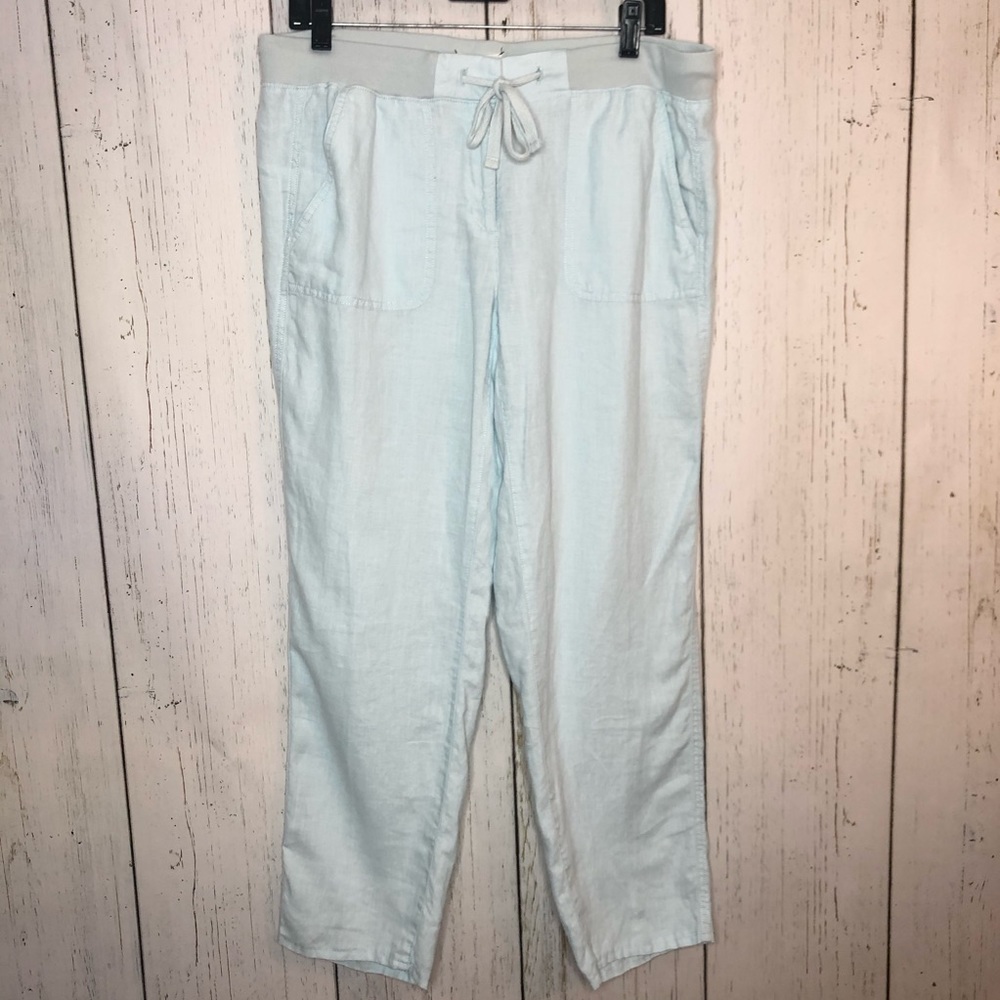 Anthropologie Lou & Grey Baby Blue linen pants